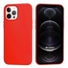 CaseUp Apple iPhone 12 Pro Kılıf Slim Liquid Silicone Kırmızı